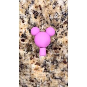 Disney Parks Purple Mickey Mouse Ear Straw Topper - NEW